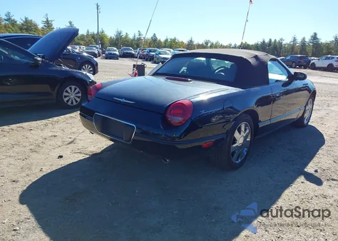 2002 Ford Thunderbird из США, поврежденный, VIN 1FAHP60A92Y106936